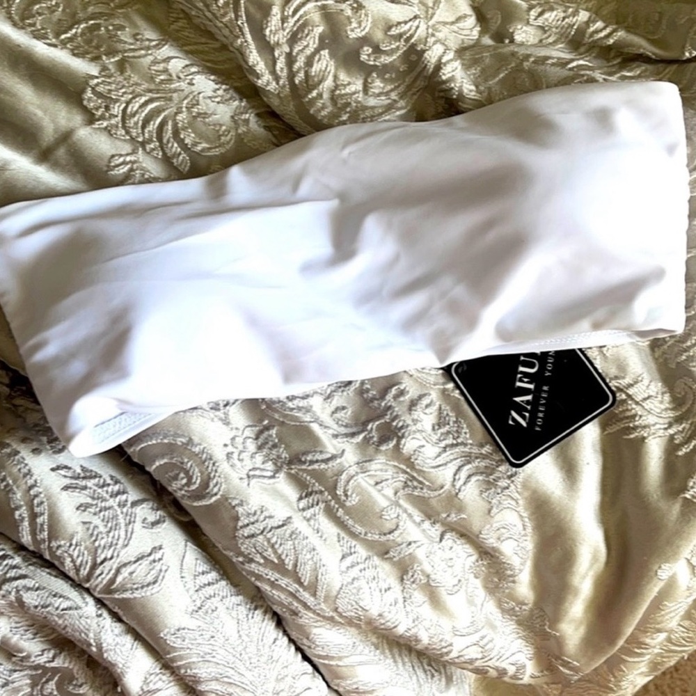 White Bandeau Bikini Top | Strapless Swim Top | ZAFUL | NWT